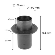 Miniature Passe cloison et plancher ⌀ 60 mm N° 1