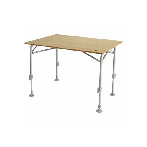ATTENTION Produit Reconditionné - Table bambou 100 x 70 cm - TRIGANO