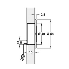 Miniature Lampe pied de paroi à détecteur - CARBEST N° 2