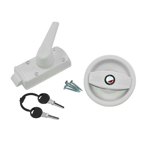 SERRURE EUROPA GAUCHE A POIGNEE BLANC PERLE - ZADI