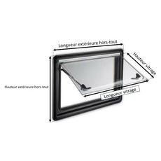 Miniature Vitre de rechange pour Baie s4 550x600 - teinte Bronze - NRF N° 3