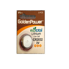 Miniature Piles bouton plate - CR2032 - CAN N° 0