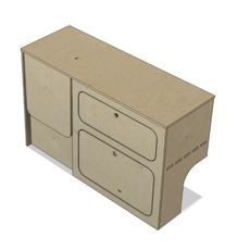 Miniature Pack meuble aménagement COZY pour -Trafic 3 / Fiat Talento / Nissan NV300 / Opel Vivaro (2015-2020) N° 6