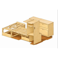 Miniature Pack meuble aménagement COZY pour -Ford custom (2013-2024) N° 4