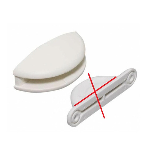ATTENTION Produit imparfait | Blocage de porte extérieure entraxe femelle 42 mm/mâle 60 mm blanc - FAWO