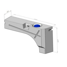 Miniature RESERVOIR EAU DOUCE 112L PASSAGE ROUE GAUCHE Ducato 2006 / Transit2013 / Master2010 / Sprinter2017 N° 1
