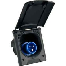 Miniature SOCLE PRISE CEE A ENCASTRER - verrouillage magnétique - 120X135CM - NOIR N° 0