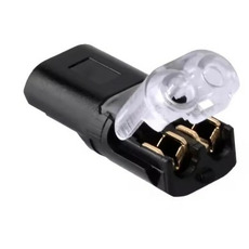 Miniature Connecteur électrique étanche 2 broches – Raccord rapide sans dénudage N° 0