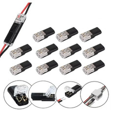 Miniature Connecteur électrique étanche 2 broches – Raccord rapide sans dénudage N° 1