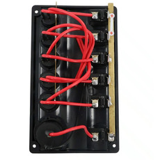 Miniature Tableau électrique WAVE 5 Interrupteurs + Prise allume cigare - OSCULATI N° 2