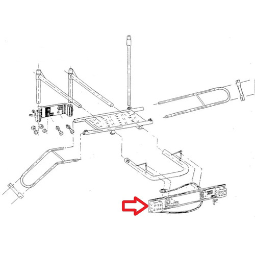 Plaque d'éclairage pour PORTE MOTO CARRY-ON