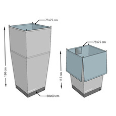Miniature Cabine de douche intérieure amovible - 60 x 60 cm - VANCABINE N° 3