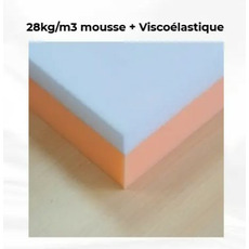Miniature Matelas pour Lit NORMAL - 140 x 210 cm - 7 cm Mousse Haute Densité ( 28 kg/m³ ) + 3 cm Mémoire de Forme N° 1
