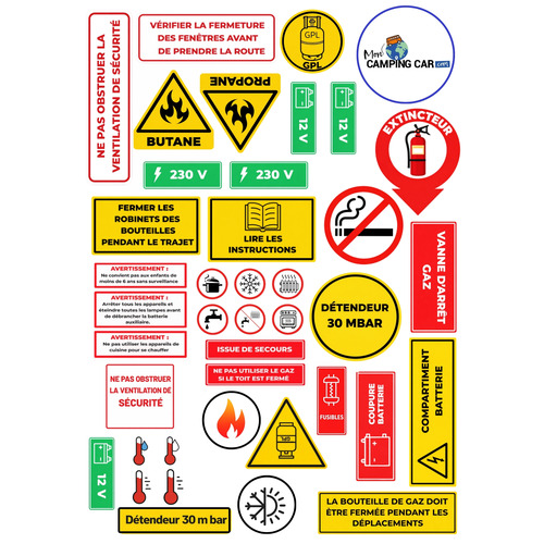 41 AUTOCOLLANTS/STICKERS HOMOLOGATION OBLIGATOIRE  VASP -