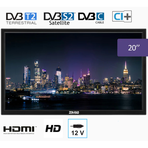 Téléviseur pour camping-car - ZEN-RAD Palco 20 - 12v/220V - ZEN_RAD