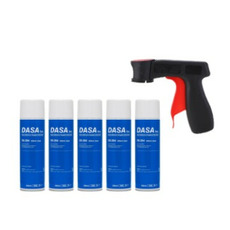 Pistolet adaptateur + 5 Colle Spray Haute Température 500ml -
