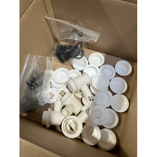 ATTENTION Produit imparfait | Bonde blanche siphon sortie diamètre 25 pour caravane et camping-car﻿ - ZADI (JOINTS EPAIS)