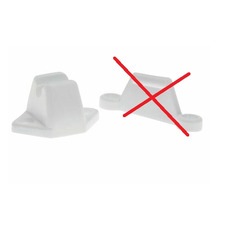 Miniature ATTENTION Produit imparfait | Arrêt de porte en plastique blanc N° 0