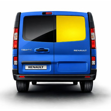 Baie fixe 670x623mm - PORTE ARRIÈRE DROITE - VERRE TEINTÉ - TRAFIC / NV300 / PRIMASTAR (DEPUIS 2002)