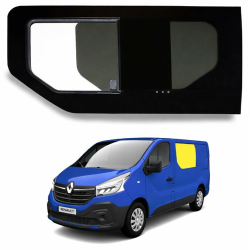 Baie coulissante 1116x598mm - AVANT GAUCHE - VERRE TEINTÉ - TRAFIC 3 / NV300 / PRIMASTAR (DEPUIS 2014)