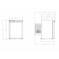 Miniature RÉFRIGÉRATEUR À COMPRESSION BLIZZ  F40 - 40L -12V/24V - BLUETOOTH - EZA N° 3