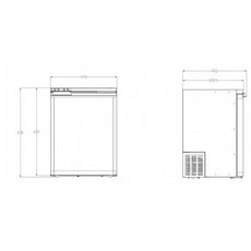 Miniature RÉFRIGÉRATEUR À COMPRESSION  BLIZZ  F65 - 65L - 12V/24V - BLUETOOTH - EZA N° 3