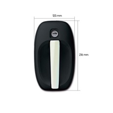 Miniature ATTENTION Produit imparfait | SERRURE COMPLETE 1122 NOIRE avec poignée chromée - FAP N° 2