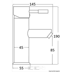 Miniature Robinet mitigeur Diana - OSCULATI N° 1