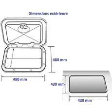 Miniature LANTERNEAU EXTRA PLAT   480 x 480 mm - EURO 2  -  NUEVO RADE N° 8