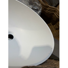 Miniature ATTENTION Produit imparfait | LAVABO OVALE 'DESIGN' - PLASTIQUE BLANC 35 x 25,6 x 13,5 cm N° 0