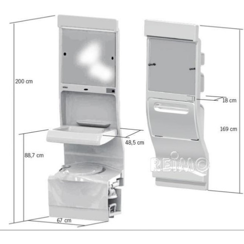 ATTENTION Produit imparfait | MUR SANITAIRE 4000 POUR SALLE DE BAIN LOISIRS