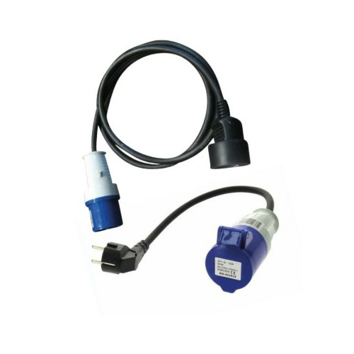 PACK 2 ADAPTATEURS ÉLECTRIQUES CEE P17 / DOMESTIQUE 230V -