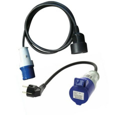 PACK 2 ADAPTATEURS ÉLECTRIQUES CEE P17 / DOMESTIQUE 230V -