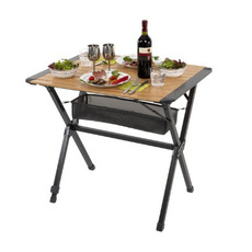 Miniature TABLE BAMBOU/ALU MENDOZA ENROULABLE -  80x60cm - CARBEST N° 2