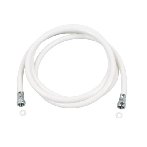 FLEXIBLE DE DOUCHE PLASTIQUE BLANC 2M  ( 1/2' X 1/2' )