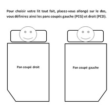 Miniature ATTENTION Produit imparfait | Lit tout fait 140 x 190 cm JANVIK coupe à droite VIA MONDO N° 4