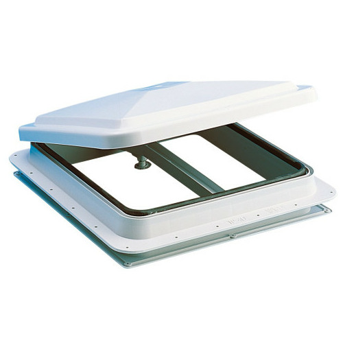 LANTERNEAU GRIS CLAIR TF40 METALPLAST 40 X 40 + MOUSTIQUAIRE - THERMOFORM