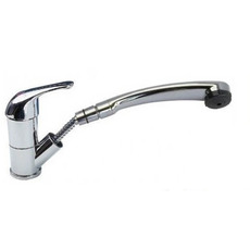 Miniature Robinet mitigeur chromé avec douchette et contacteur raccord tétine 12/12mm- REICH N° 0