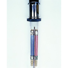 Miniature Robinet mitigeur chromé avec douchette et contacteur raccord tétine 12/12mm- REICH N° 4