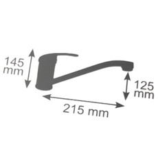 Miniature MITIGEUR EVIER ATHENIA CHROME 215 MM RACCORD LAITON 3/8 N° 3