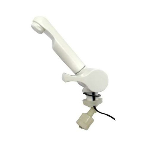 Robinet rabattable avec contacteur blanc raccord  tetine 8/10mm- REICH