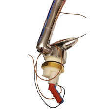 Miniature ROBINET MITIGEUR MONOCOMMANDE TWIST AVEC CONTACTEUR RACCORD TETINE 10/12mm - REICH N° 1