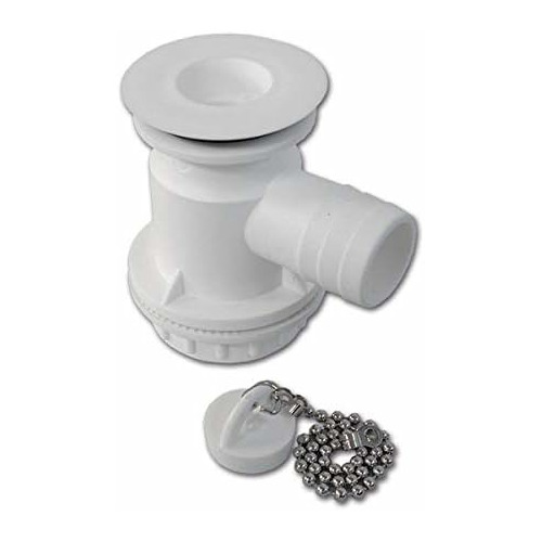 Bonde blanche siphon sortie diamètre 25 pour caravane et camping-car﻿ - ZADI