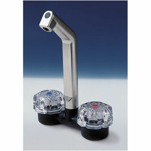 Robinet mélangeur rabattable DELUXE REICH- bec nickelé mat raccord tétine 10/12mm