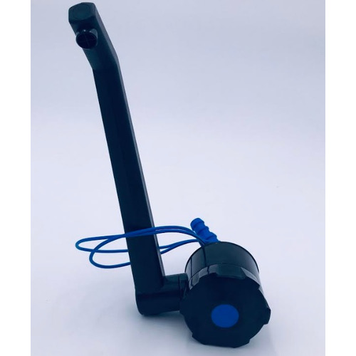 ROBINET RABATTABLE EN ABS NOIR AVEC CONTACTEUR RACCORD TETINE 10/12mm