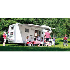 Miniature STORE F45S 3.5 METRES EAGLE ELECTRIQUE BOITIER BLANC TOILE DELUXE GREY - FIAMMA N° 5