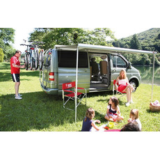 Miniature STORE F45S 3 METRES BOITIER TITANIUM TOILE DELUXE GREY - FIAMMA N° 3