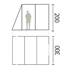 Miniature Auvent tunnel indépendant bivouac car - TRIGANO N° 2