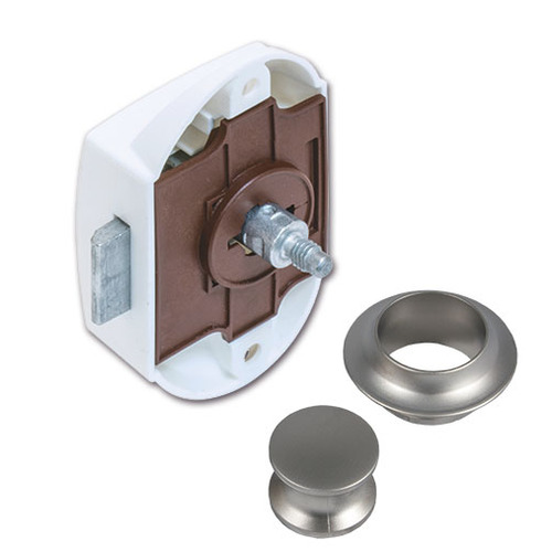 Poignée de meuble poussoir argent - REIMO