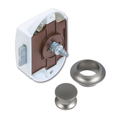 Miniature Poignée de meuble poussoir argent N° 0